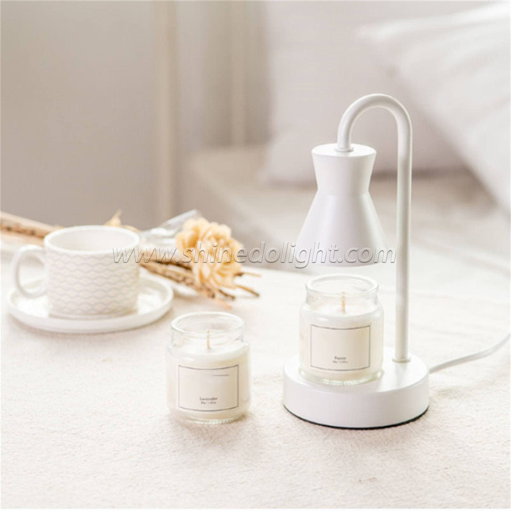 Electric Candle Warming Lamp Retro Candle Melt Warmer Light Safe Wax Melting Lamp Dimming Timer SD-SL1177