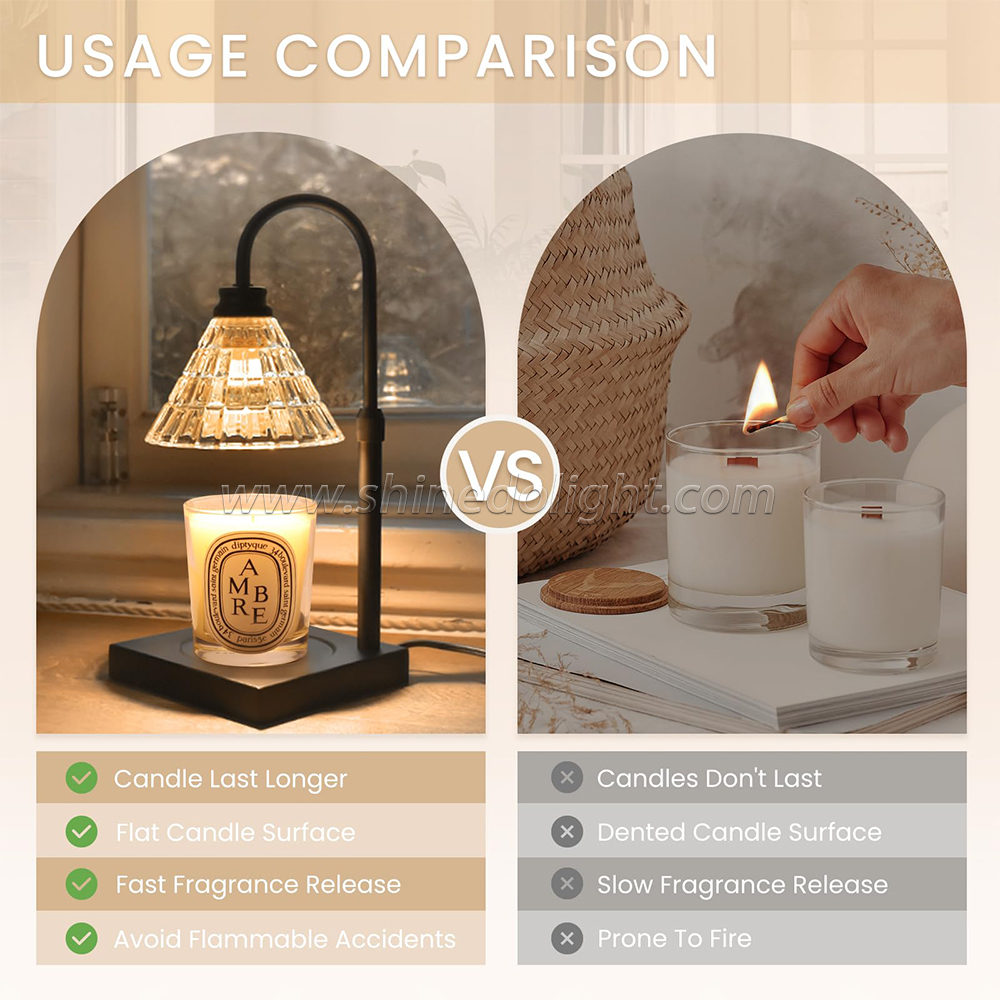 Wholesale Aromatherapy Wax Melting Lamp Electric Candle Warmers Night Light Decorative Lamp SD-SL1180