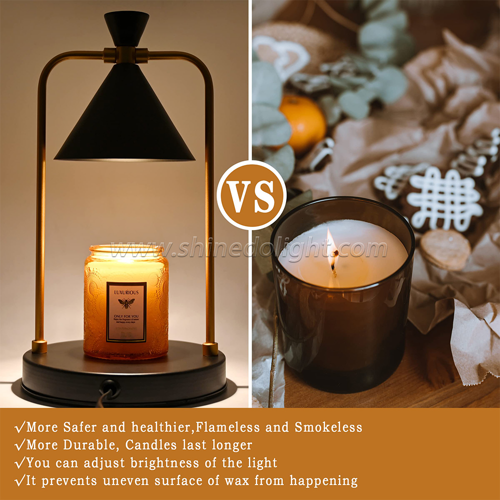 Timer Switch Candle Warmer Lantern Candle Melting Waxing Burner Aromatherapy Table Lamp SD-SL1196