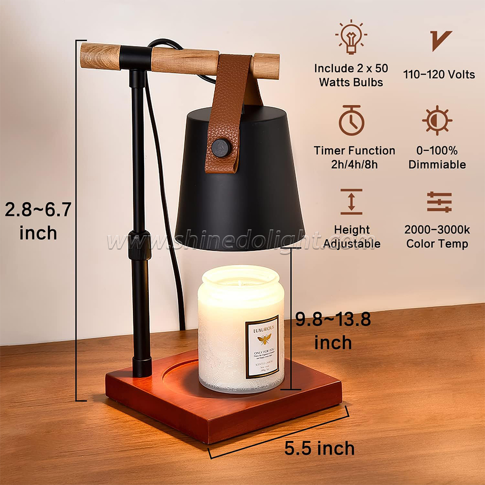  Lamp Candle Melting Wax Aromatherapy Table Lamp Dimmable Desk Beside Warmer Light SD-SL1179