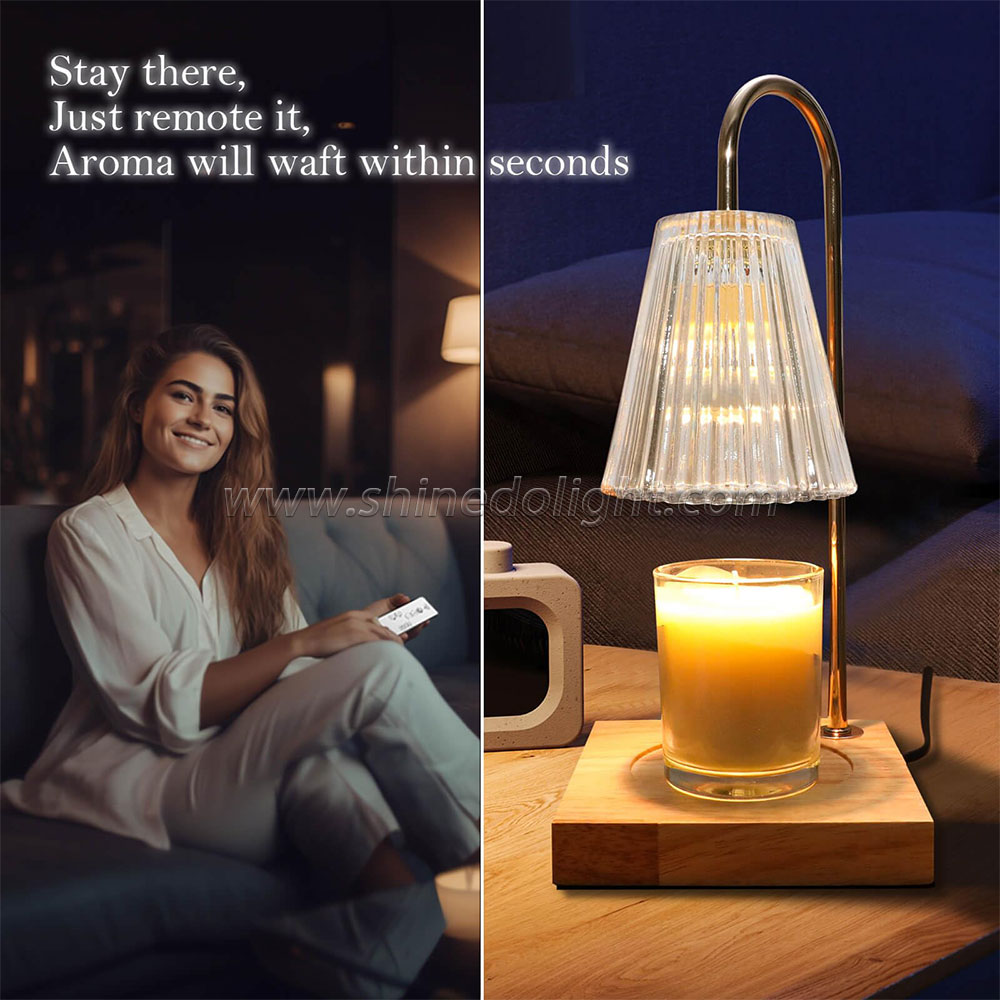 Electric Candle Incense Burner Candle Melt Warmer Light Dimming Switch Melting Candle Heating Night Light Table Lamp Decor SD-SL1187