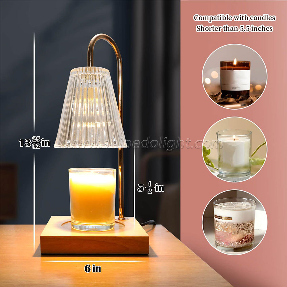 Electric Candle Incense Burner Candle Melt Warmer Light Dimming Switch Melting Candle Heating Night Light Table Lamp Decor SD-SL1187