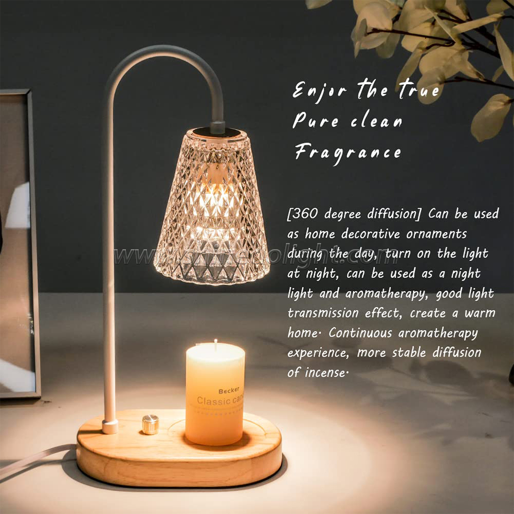 Candle Warmer Electric Lamp Lantern Candle Melting Waxing Burner Aromatherapy Lamp Table Lamp For Spa Club SD-SL1111