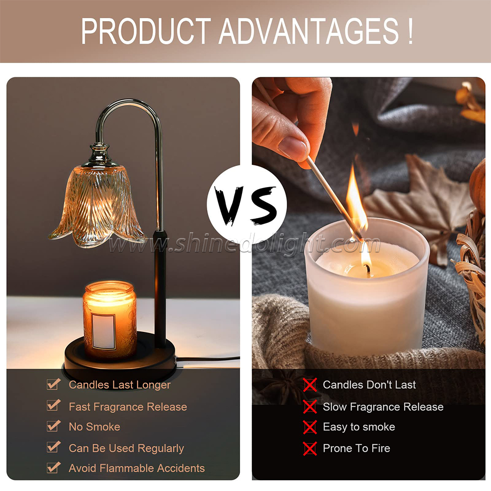 Candle Warmer Lamp Electric Candle Warmer for Small Large Size Candle Melter Light Gifts for Home Decor SD-SL1115