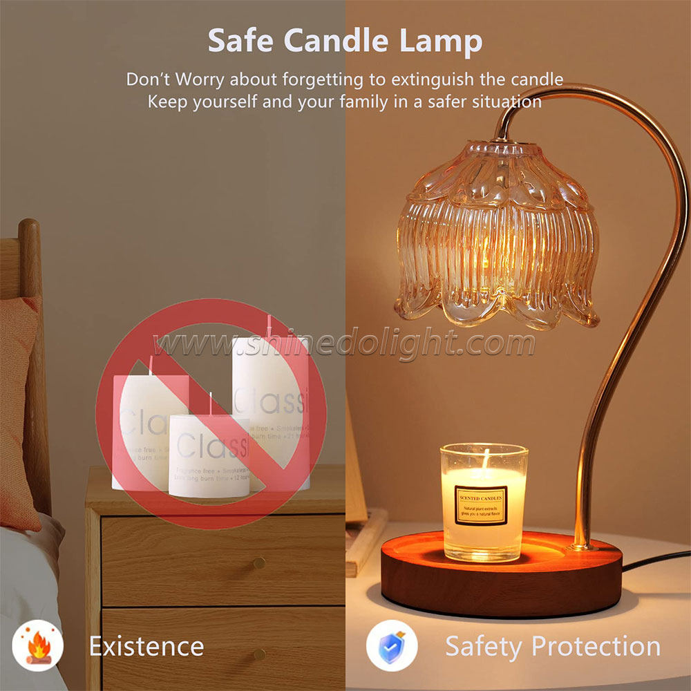 Unique Candle Warmer Lamp Multi-functional Table Lamp USB Charging candle Warmer Lamp Dimmable Tmer For Bedroom And Study SD-SL1171