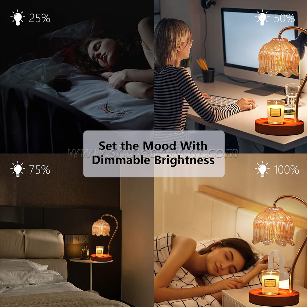 Unique Candle Warmer Lamp Multi-functional Table Lamp USB Charging candle Warmer Lamp Dimmable Tmer For Bedroom And Study SD-SL1171