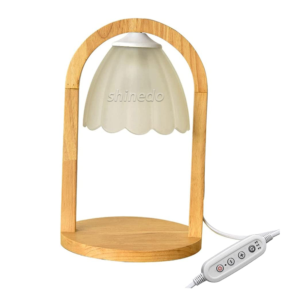 Solid Wood Candle Warmer Lamp Wax Melting Bedside Tables for the Bedroom Aromatherapy Lamp Indoor Decorations Night Light SD-SL1141