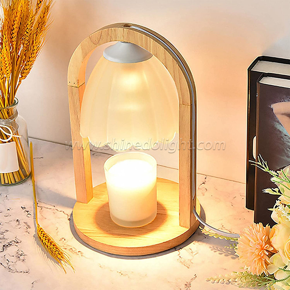 Solid Wood Candle Warmer Lamp Wax Melting Bedside Tables for the Bedroom Aromatherapy Lamp Indoor Decorations Night Light SD-SL1141