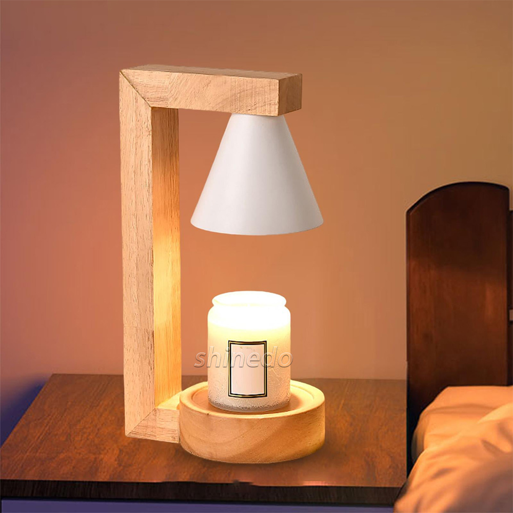 Candle Warmer Lamp Aromatherapy Wax Table Bedroom Wood Nordic Melting Timing Indoor Lighting Lights SD-SL1144