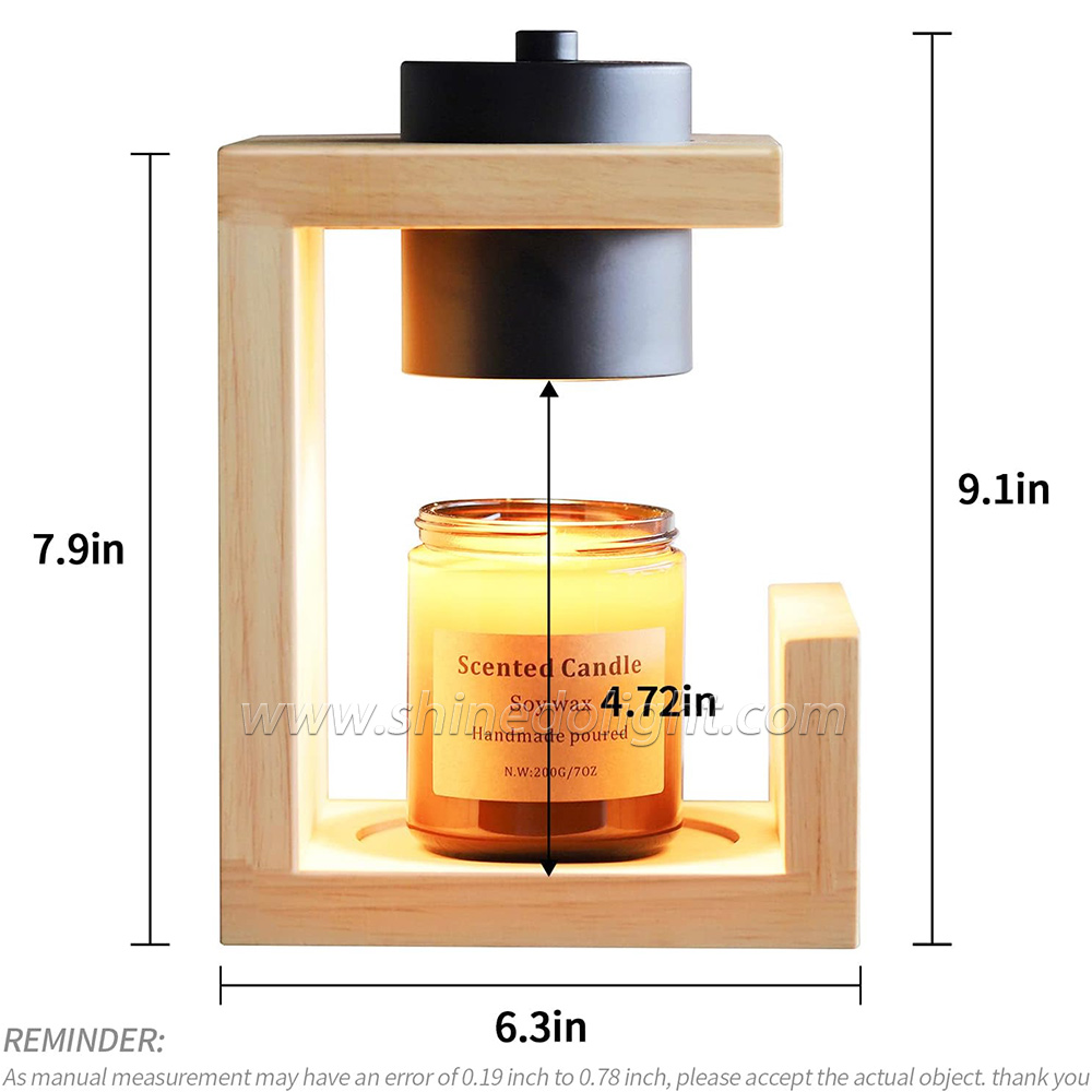 Candle Warmer Lamp Aromatherapy Wax Table Bedroom Wood Nordic Melting Timing Indoor Lighting Lights SD-SL1145