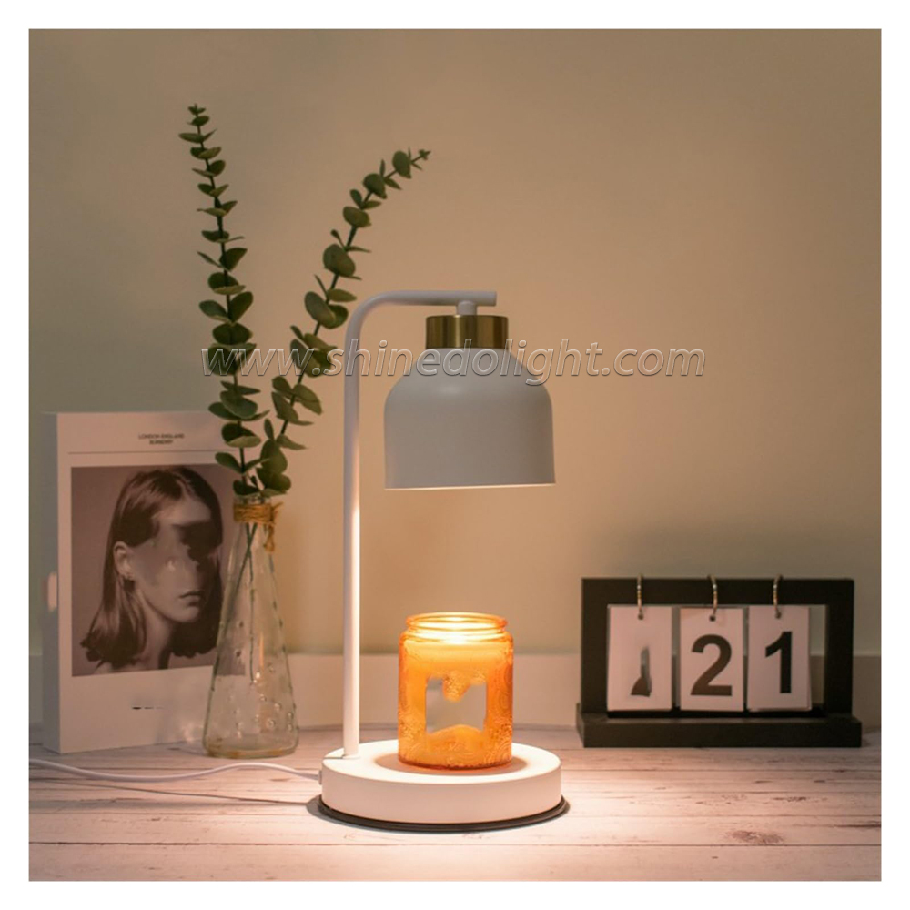 Electric Candle Warming Lamp for Candle Metal Oil Burner Aromatherapy Lamps Christmas Gift Table Lamp For Home Office SD-SL1189