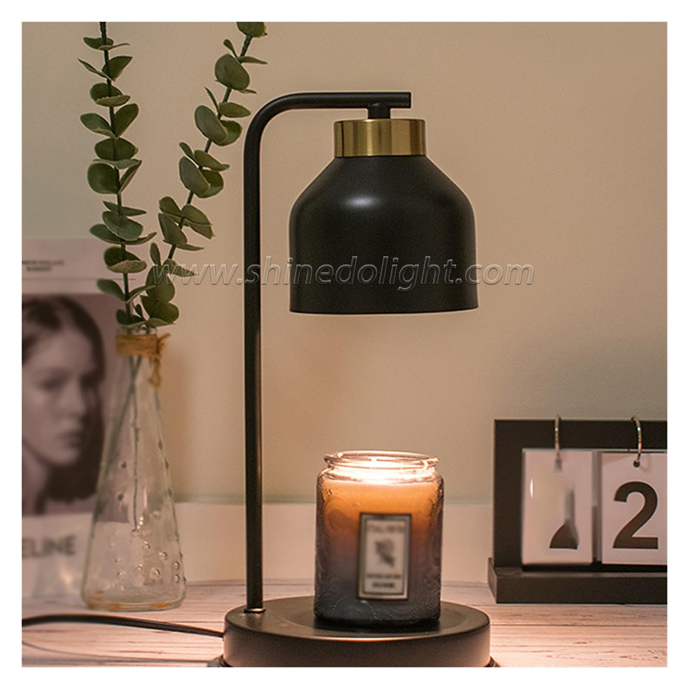 Electric Candle Warming Lamp for Candle Metal Oil Burner Aromatherapy Lamps Christmas Gift Table Lamp For Home Office SD-SL1189