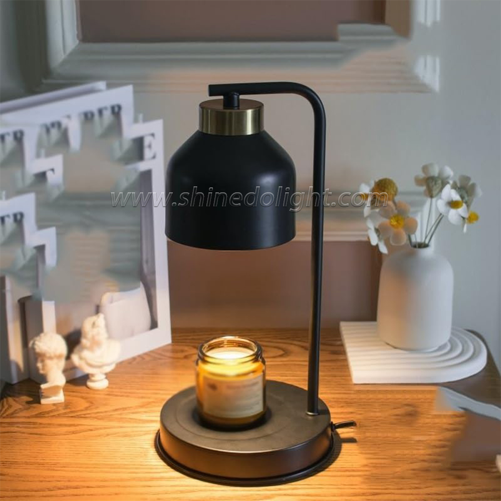 Electric Candle Warming Lamp for Candle Metal Oil Burner Aromatherapy Lamps Christmas Gift Table Lamp For Home Office SD-SL1189