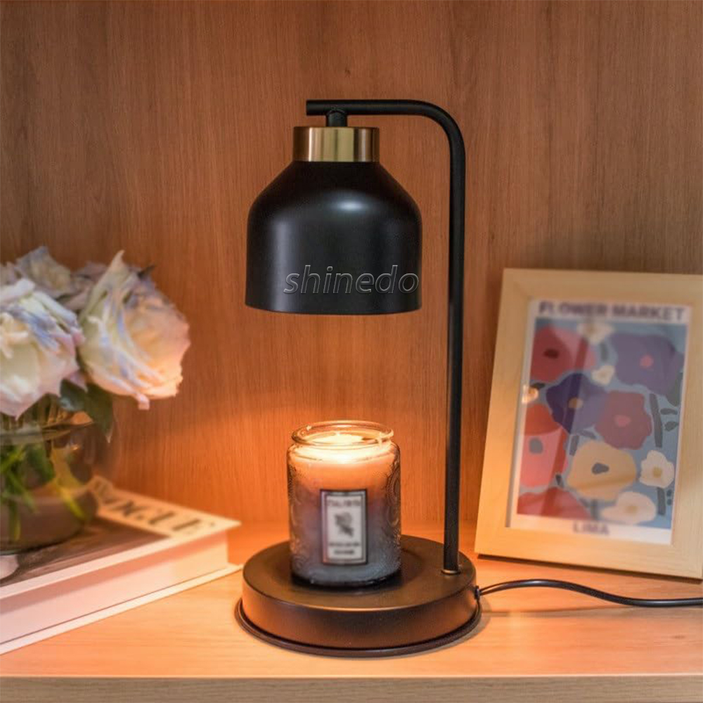 Electric Candle Warming Lamp for Candle Metal Oil Burner Aromatherapy Lamps Christmas Gift Table Lamp For Home Office SD-SL1189