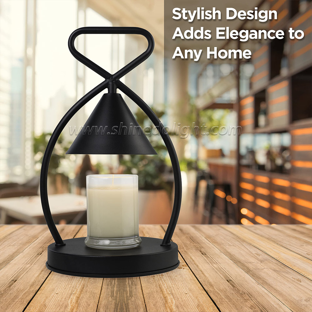 Electric Candle Warmer Lamp Retro Candle Melting Table Lamp Dimming Switch Candle Incense Burner for Home SD-SL1259
