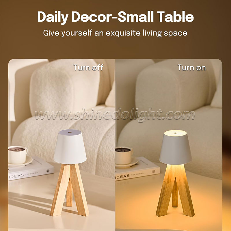 Creative Wooden LED Table Lamp Nordic Decorative Table Lamp Desk Light Suitable For Family Bedroom Study Living Room SD-SR479