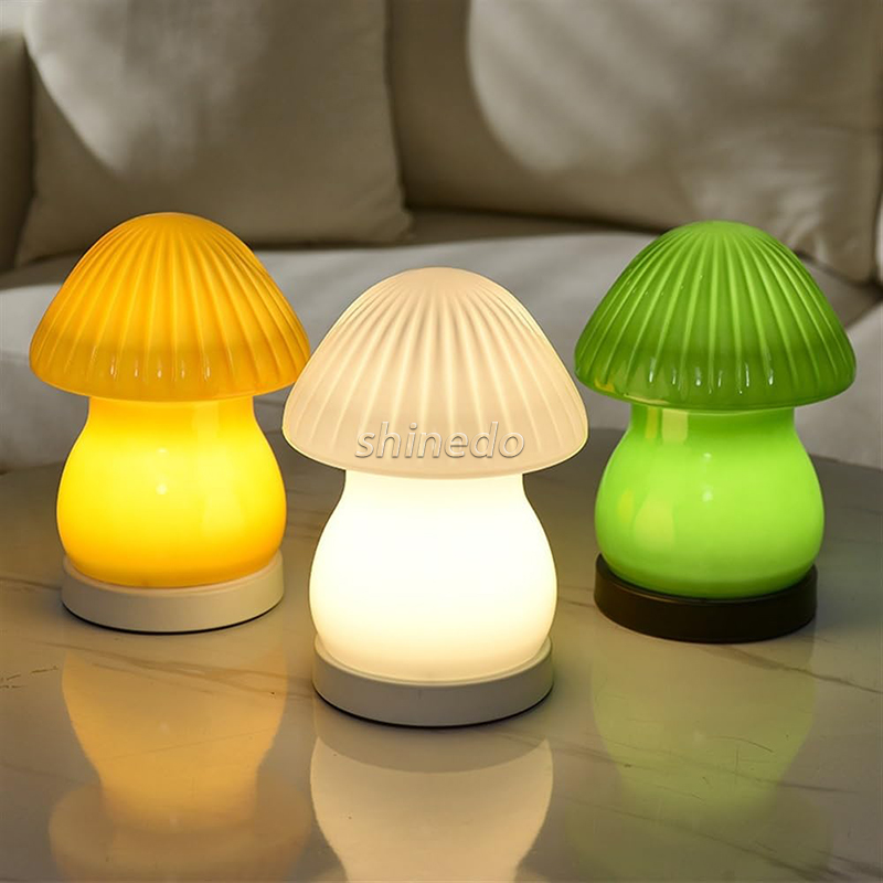 Modern Mushroom Rechargeable LedTable Lamp Warm Creative Living Room Bedroom Children's room Minimalist Art Lighting SD-SR812