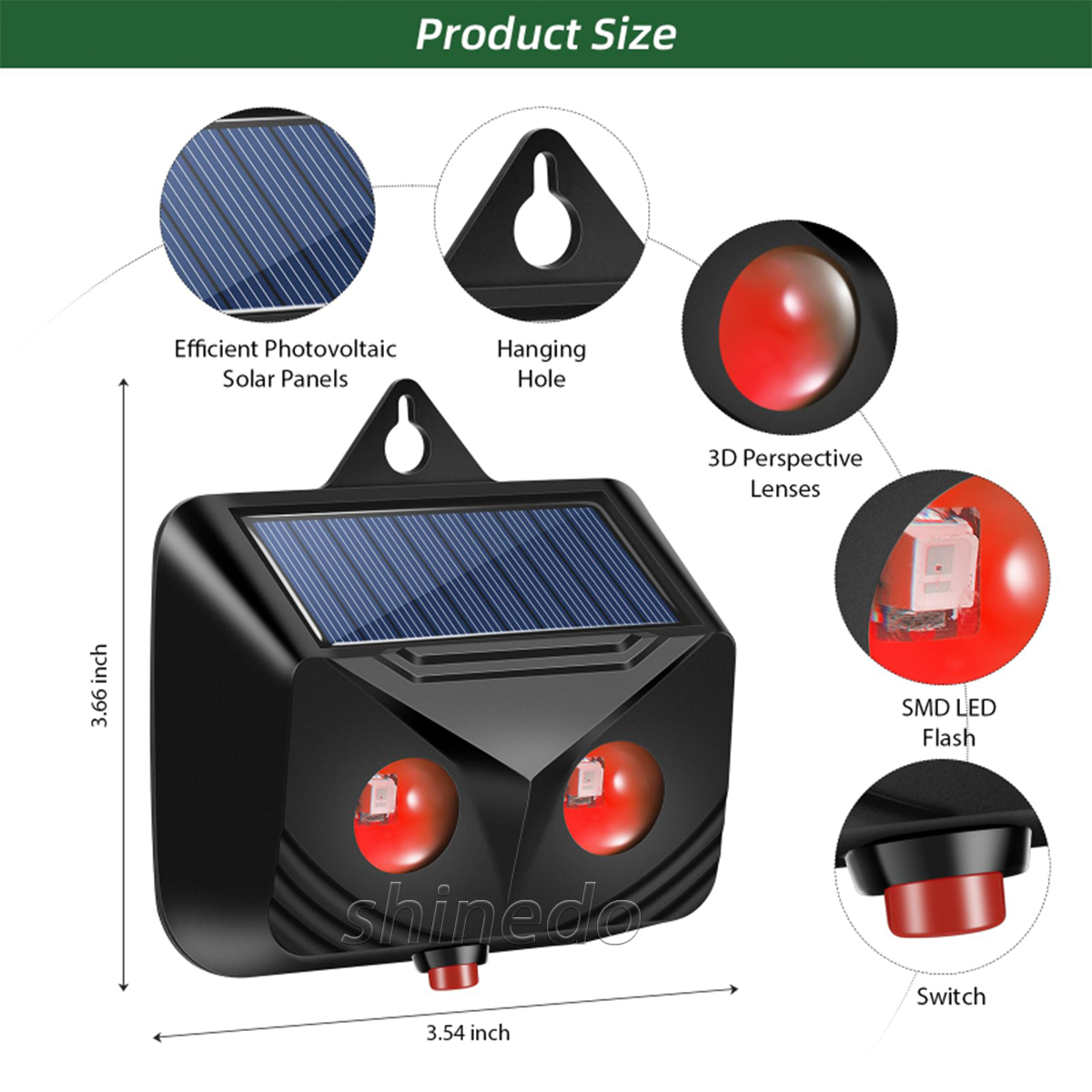 The new solar ultrasonic night mouse repel repels Wolf animals