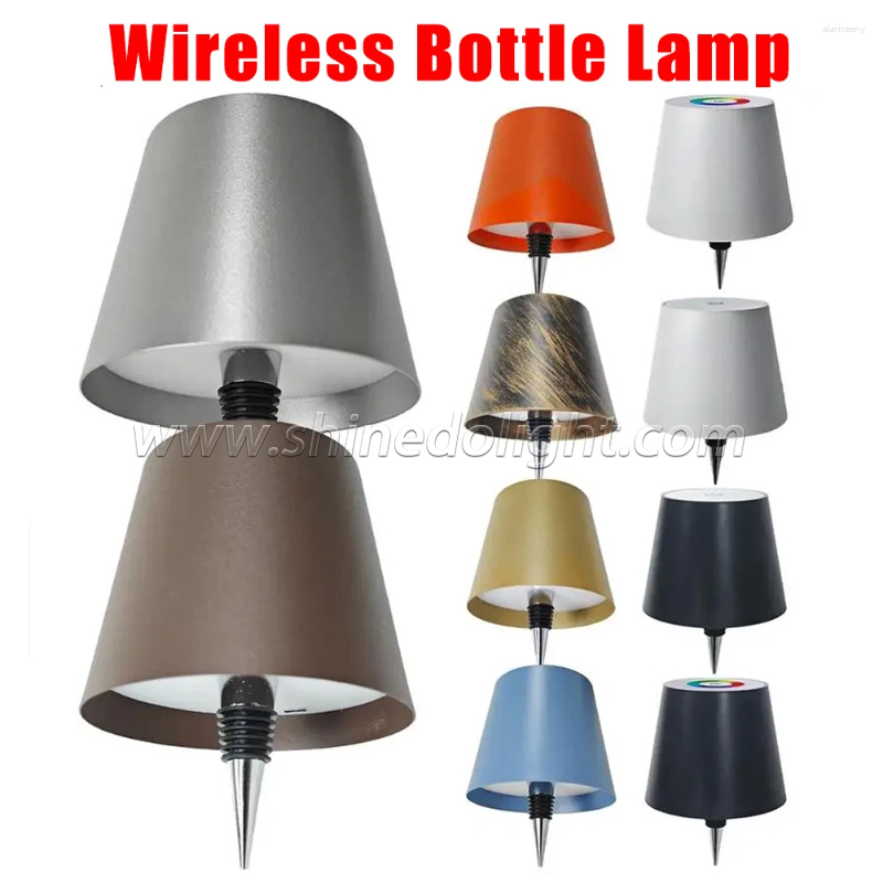 Portable Dimming Bar Night Lamp Rechargeable Led Table Lamp Touch Control Wine Wireless Bottle Lamp SD-SR028