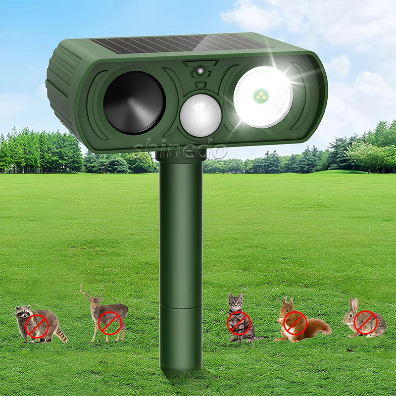 Waterproof Rodent Mouse Rat Snake Repeller Ultrasonic Solar Powered Repellent Outdoor Garden Solar Animal Mole Repeller SD-SL1322