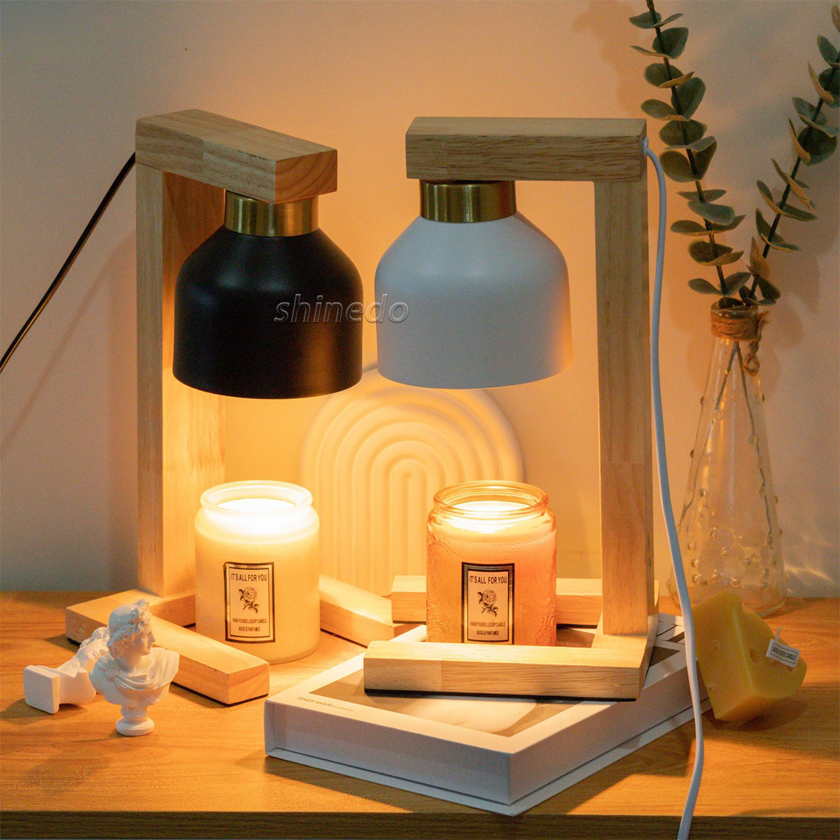 New oak time switch aromatherapy light indoor warm light candle light birthday gift candle warmer lamp SD-SL17983