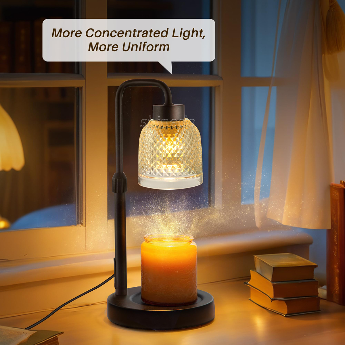Crystal glass shell modulating aromatherapy light night lighting wax candle aromatherapy light  SD-SL1820