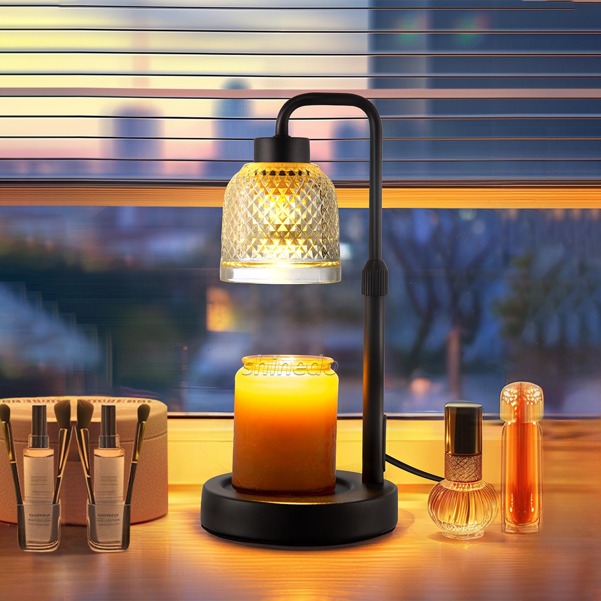Crystal glass shell modulating aromatherapy light night lighting wax candle aromatherapy light  SD-SL1820