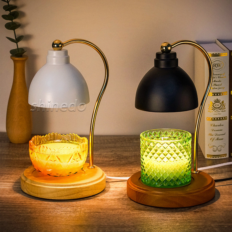 Time dimming diffused aromatherapy candle lamp essential oil melting wax lamp night light candle warmer lamp SD-SL1839