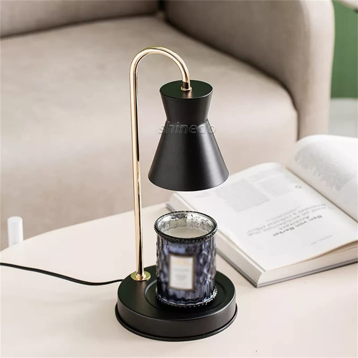 Melt wax lamp indoor creative aromatherapy candle bedroom fragrance light luxury dimming with hand gift candle warmer lamp SD-SL1843