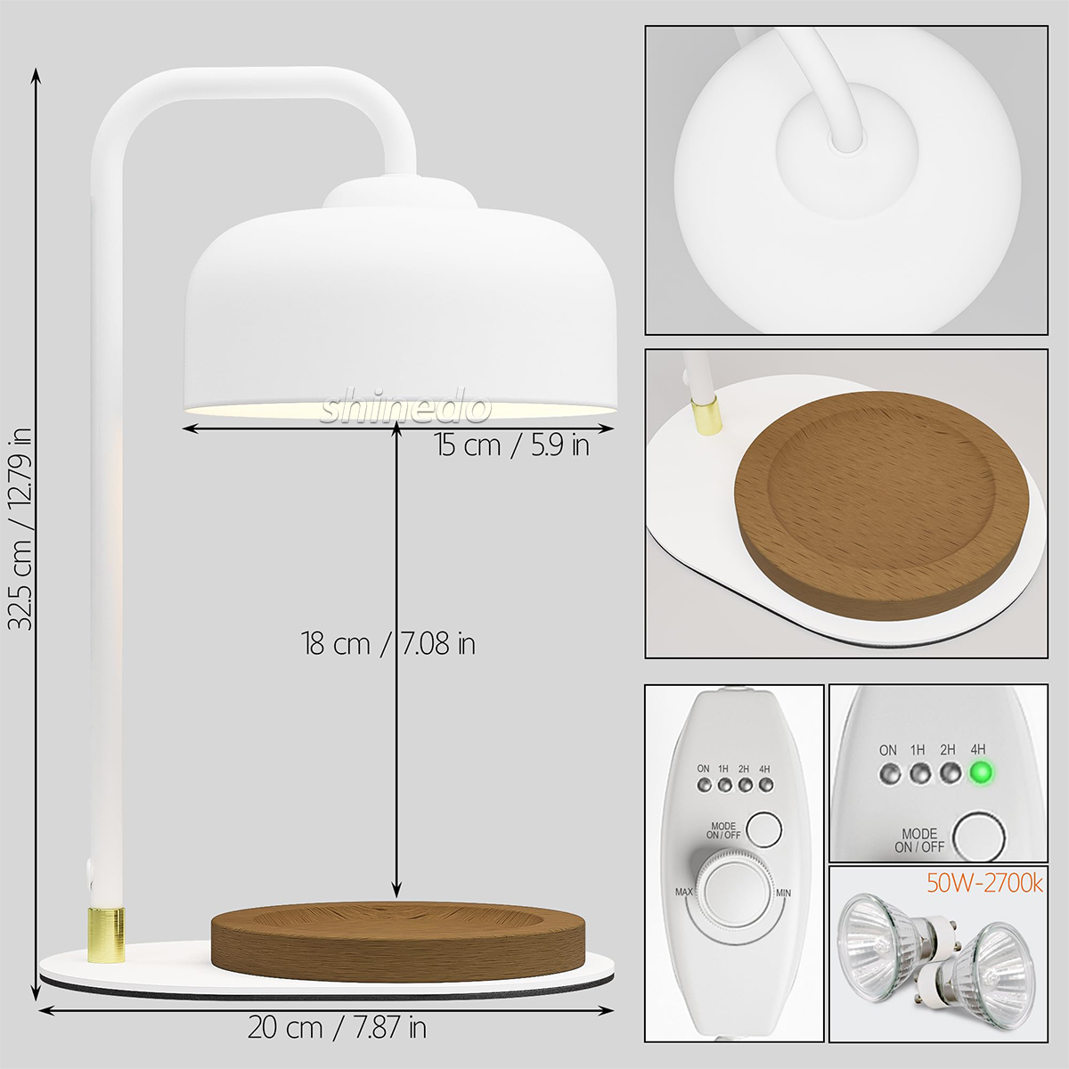 Simple melt wax aromatherapy candlestick light Aromatherapy candle light decoration candle warmer light SD-SL1856