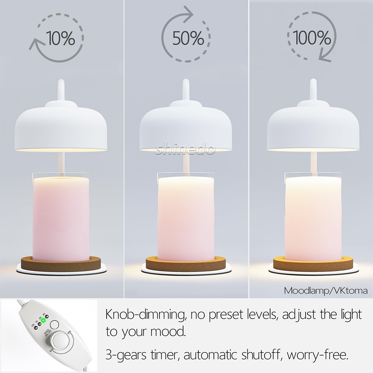 Simple melt wax aromatherapy candlestick light Aromatherapy candle light decoration candle warmer light SD-SL1856