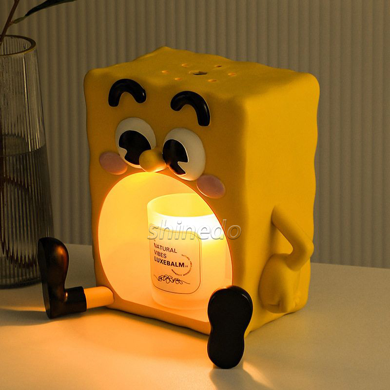 Creative cartoon personality timing dimming without fire aromatherapy lamp tabletop table lamp candle warmer lamp SD-SL1858