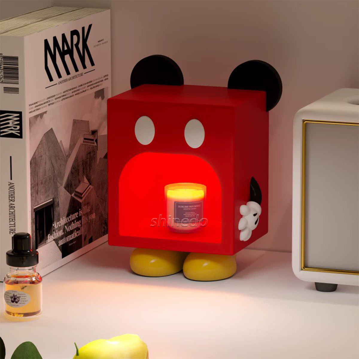 Creative Mickey wax scented light timing cartoon light night table lighting ornament candle warmer lamp SD-SL1859
