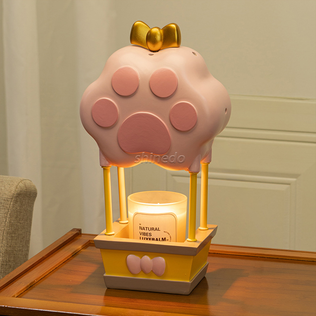 Cute cat claws no fire time to lighten the bedside table non-fire home aromatherapy lamp candle warmer lamp SD-SL1861