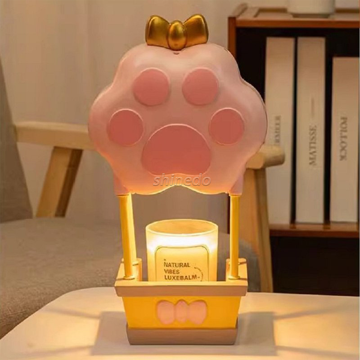 Cute cat claws no fire time to lighten the bedside table non-fire home aromatherapy lamp candle warmer lamp SD-SL1861