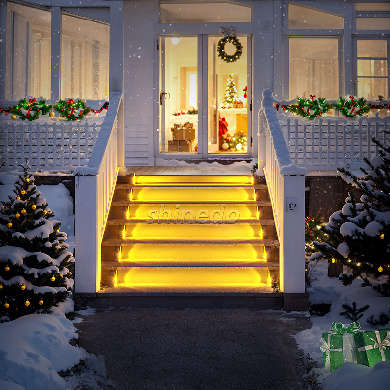 Stair treads Solar outdoor waterproof garden step aisle light induction lighting walk light SD-SL1724 