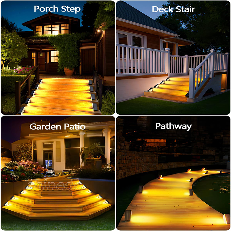 Stair treads Solar outdoor waterproof garden step aisle light induction lighting walk light SD-SL1724 
