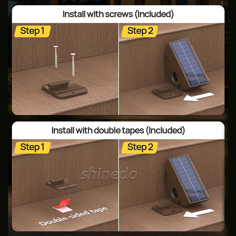 Stair treads Solar outdoor waterproof garden step aisle light induction lighting walk light SD-SL1724 