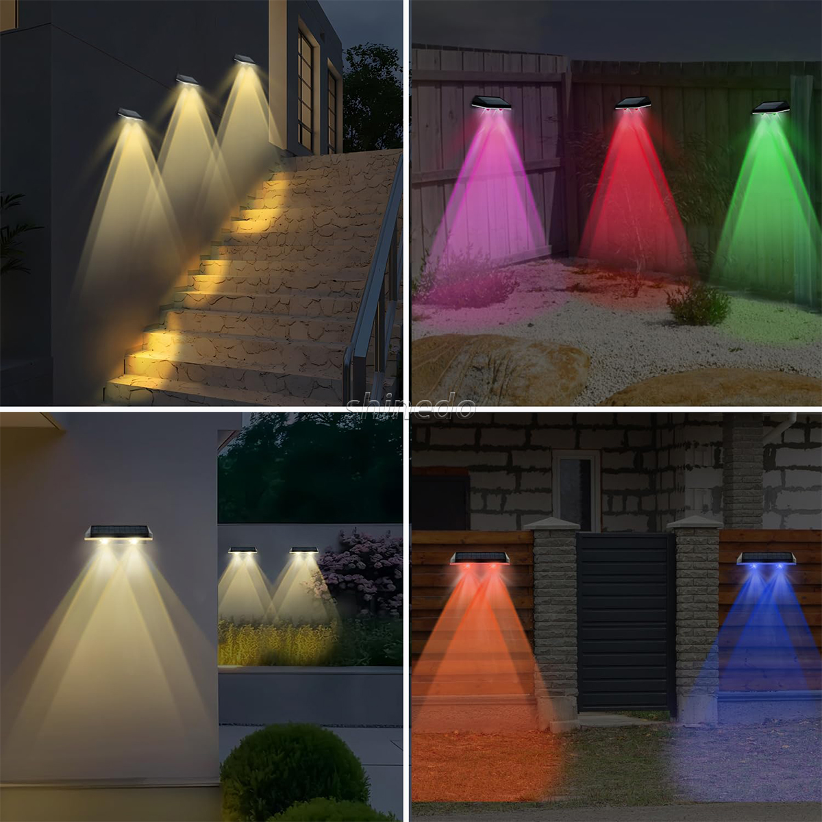 Solar outdoor courtyard waterproof wall washing light household villa wall landscape decoration spotlights SD-SL1803