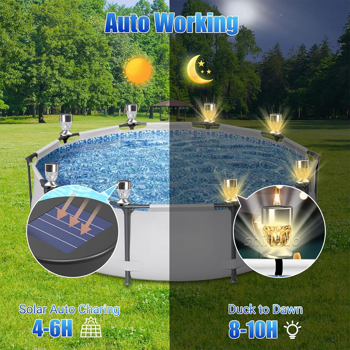Solar lawn Garden Light Diamond Strip outdoor sensing wall atmosphere night light SD-SL1810