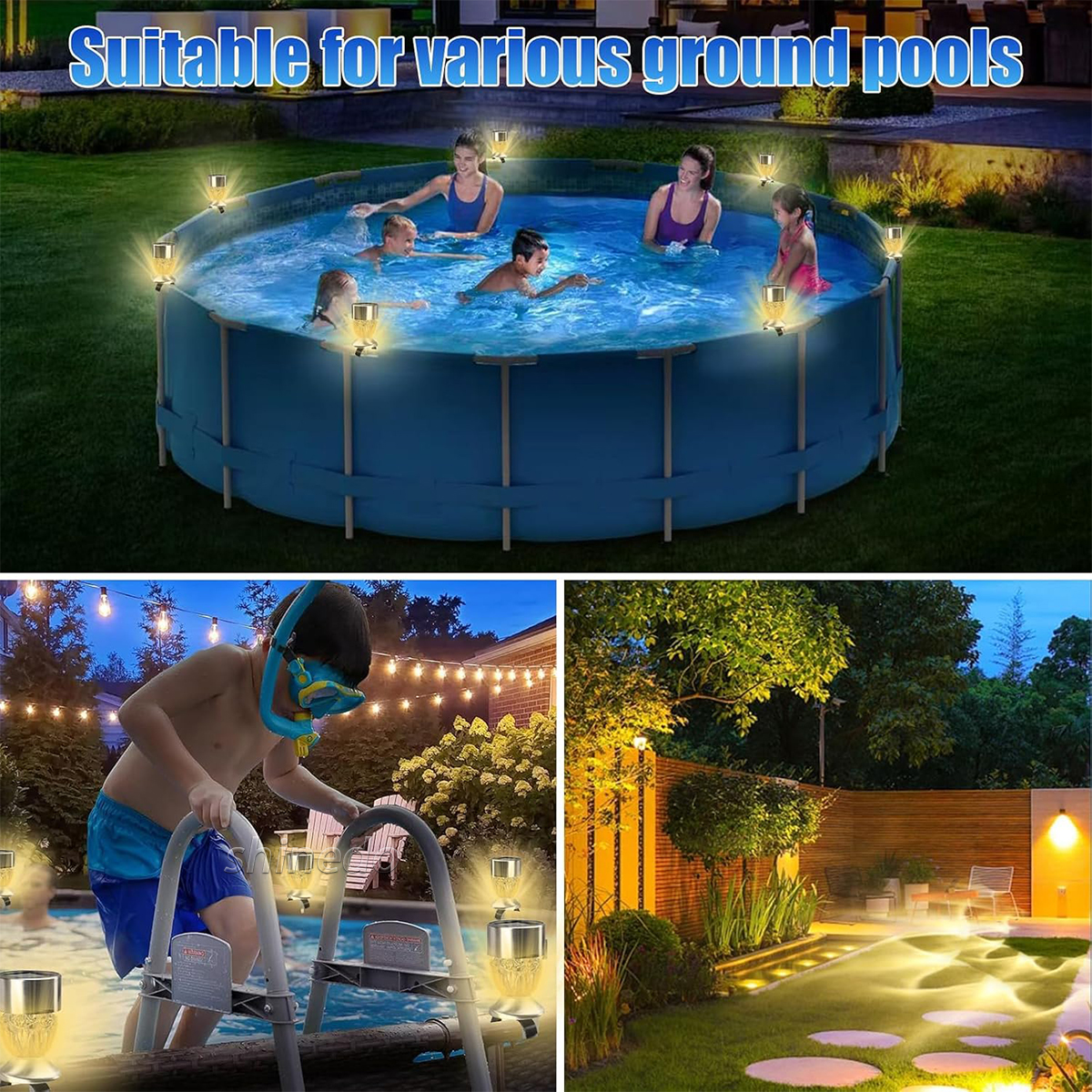 Solar lawn Garden Light Diamond Strip outdoor sensing wall atmosphere night light SD-SL1810