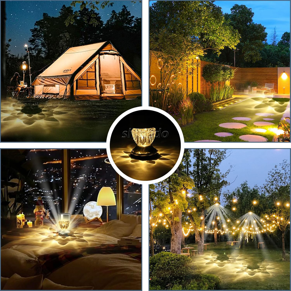 Solar lawn Garden Light Diamond Strip outdoor sensing wall atmosphere night light SD-SL1810
