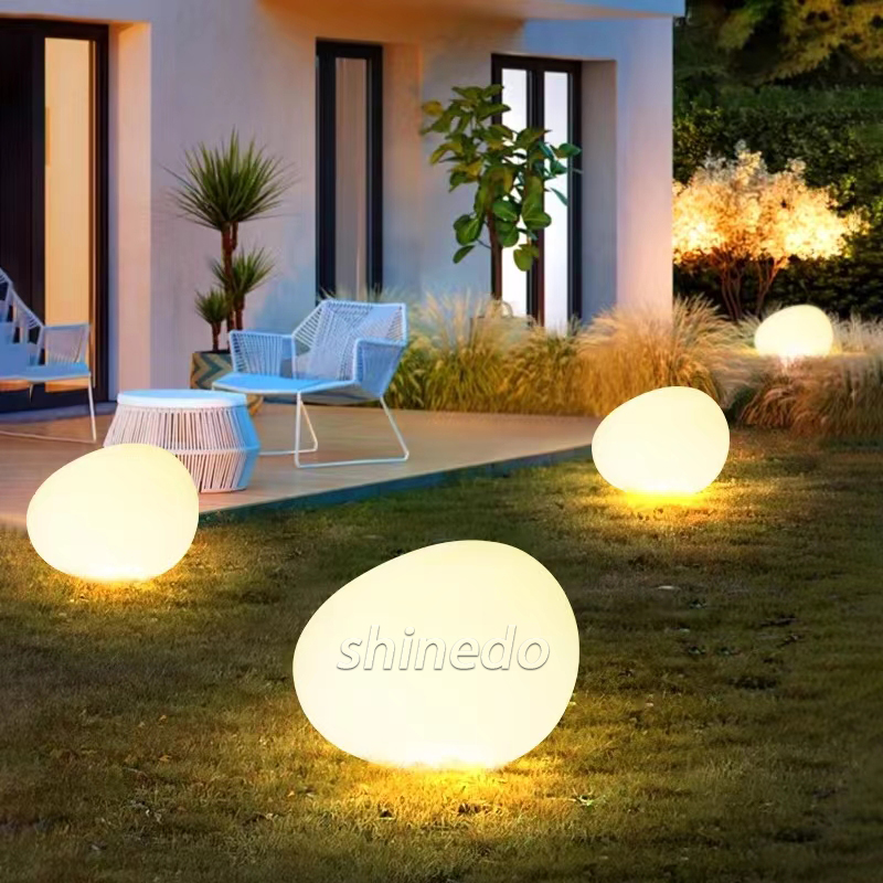 Solar cobblestone Outdoor park Garden atmosphere decorative landscape lights Outdoor villa garden lights SD-SL1811