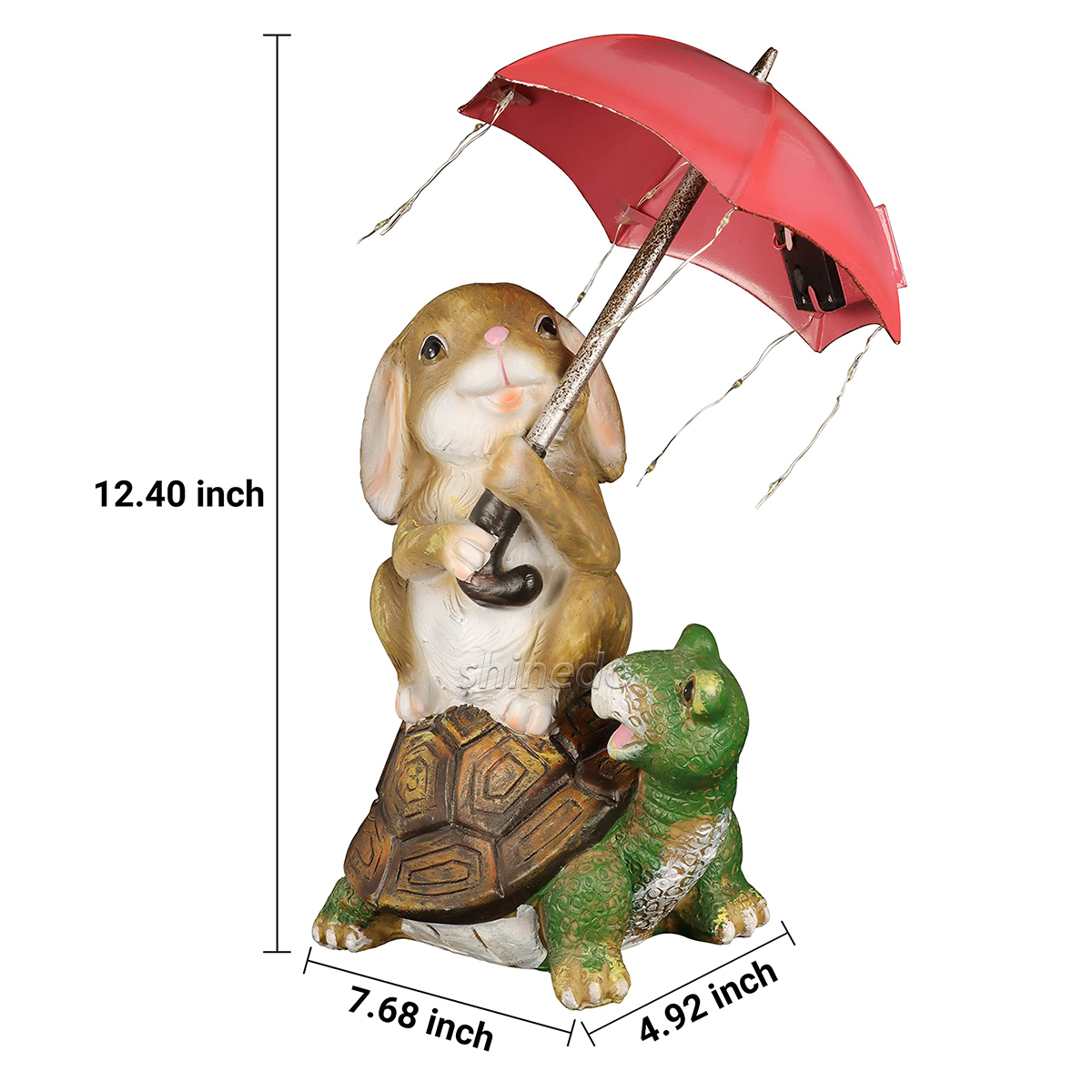 Custom patio garden resin cartoon umbrella rabbit creative outdoor decorations SD-SL1837