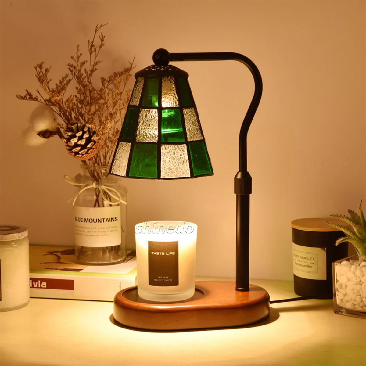 Aromatherapy Lamp French Vintage Bedroom Bedside Lamp Small Night Light Melting Wax Lamp