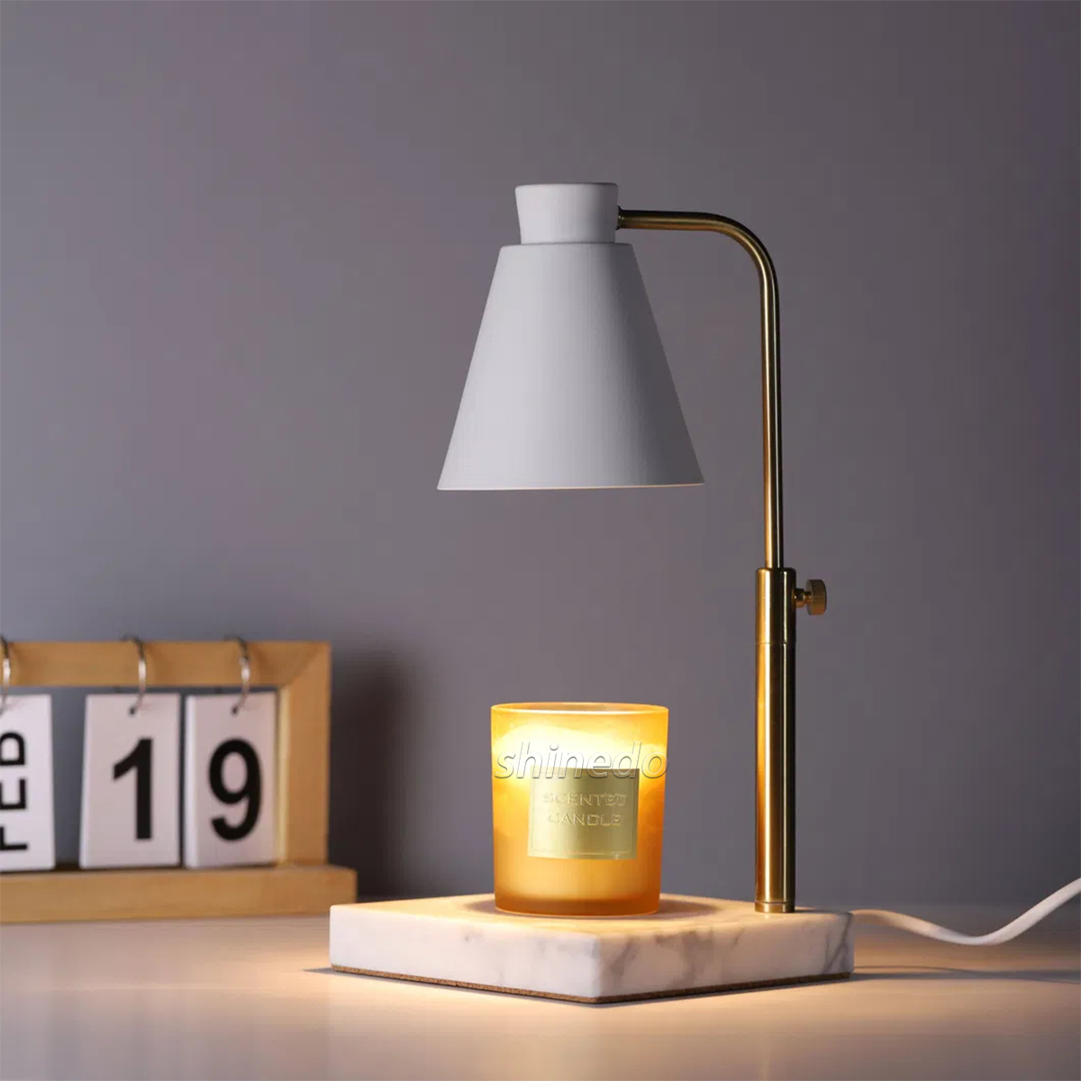 Electric Candles Wax Warmers Lamps for Jar Candles Burner Adjustable Height Dimmable Light Modern Scented Timer Candle Lamps