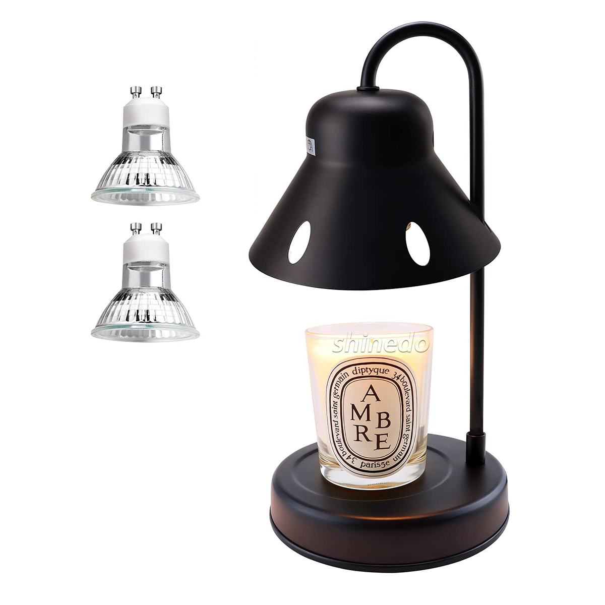 Original Design New Modern Iron Style Candle Warmer Lamp Oil Gift Sets Indoor Smokeless Table Light