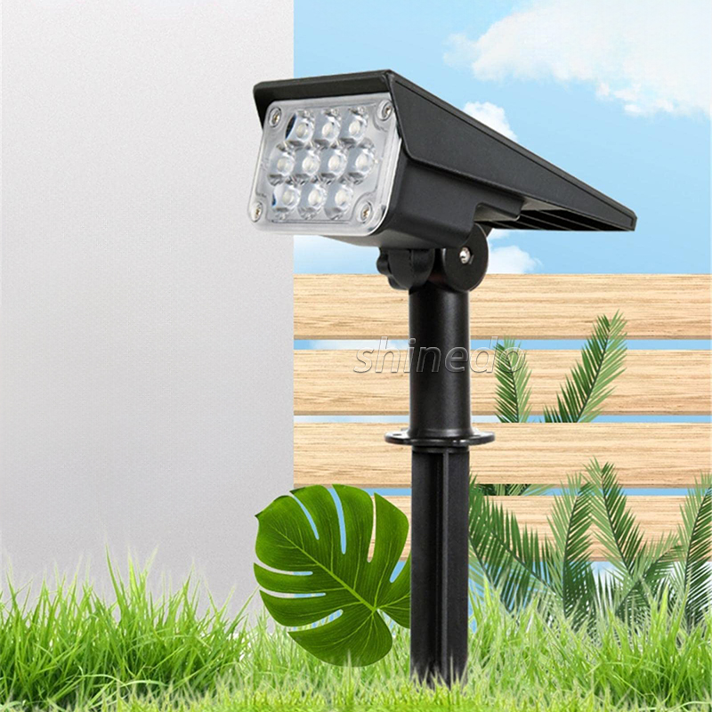 IP65 Waterproof LED Landscape Lights with Stake Adjustable Spotlight Garden Solar Landscape Light for Outdoor Pathway Garden SD-SL1725