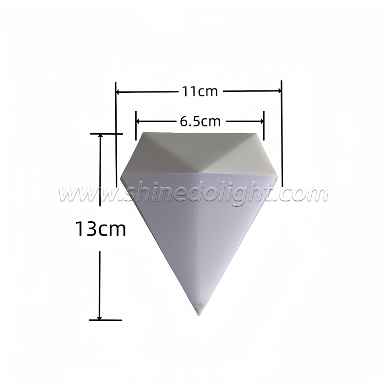Gray Cone Wall Lamp Hanging Light Outside Garden Waterproof Solar Wall Light Led Outdoor Wall Lamp Decorate Patio for Balcony SD-SL1745