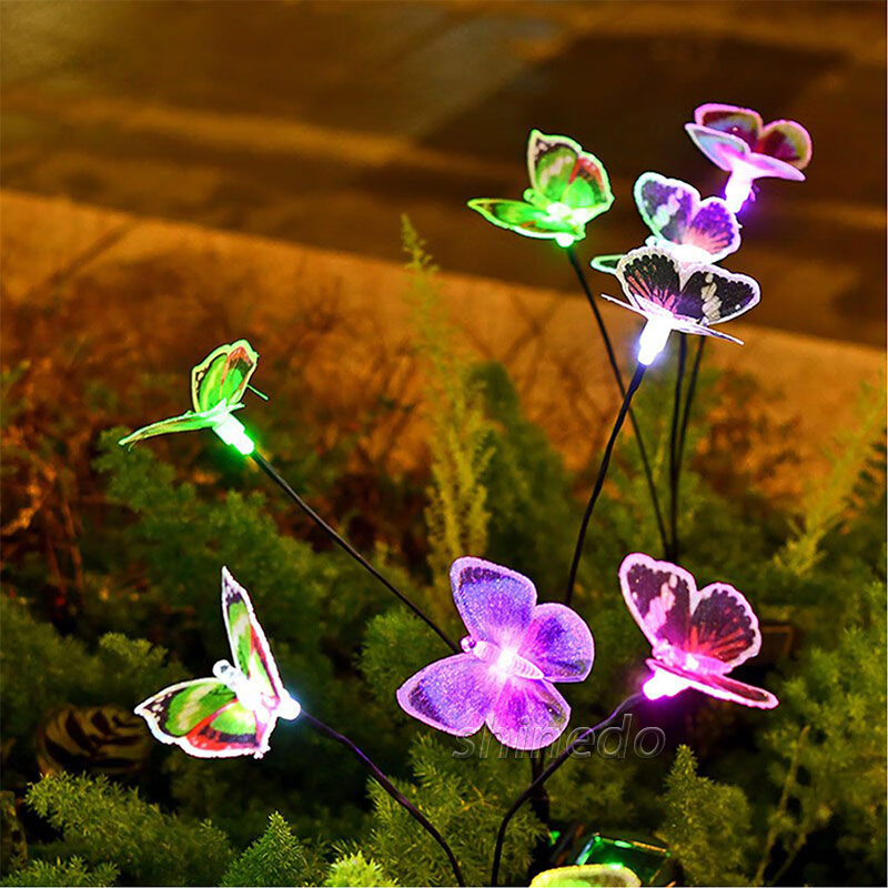 Solar butterfly Swing Decorative Light Waterproof LED Solar Landscape Light SD-SL1796